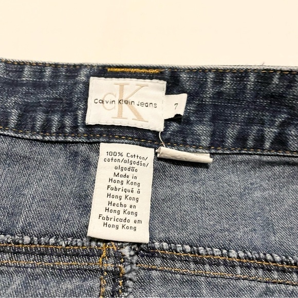 Vintage Calvin Klein Jean Skirt Size 7 - Picture 6 of 15